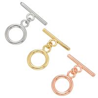 Brass Toggle Clasp, plated, for woman, more colors for choice, 19x16mm, Sold By PC