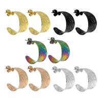 Boucle d'oreille de gaujon en acier inoxydable, Acier inoxydable 304, bijoux de mode & pour femme, plus de couleurs à choisir, 12x21mm, Vendu par paire