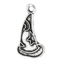 Tibetan Style Pendants, Hat, antique silver color plated, Unisex, nickel, lead & cadmium free, 15x26x1mm, Hole:Approx 2mm, Sold By KG