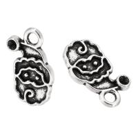 Tibetan Style Pendants, antique silver color plated, DIY, nickel, lead & cadmium free, 11x17x2mm, Hole:Approx 2mm, Sold By KG