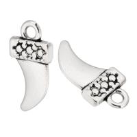 Zinc Alloy Pendants Dagger antique silver color plated Unisex nickel lead & cadmium free Approx 2mm Sold By KG