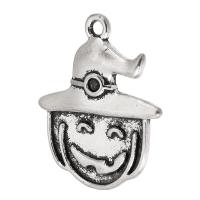 Tibetan Style Pendants, antique silver color plated, DIY, nickel, lead & cadmium free, 19x23x2mm, Hole:Approx 2mm, Sold By KG