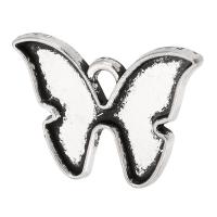 Tibetan Style Animal Pendants, Butterfly, antique silver color plated, Unisex, nickel, lead & cadmium free, 21x15x1.50mm, Hole:Approx 2mm, Sold By KG