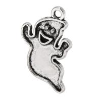 Tibetan Style Pendants, Ghost, antique silver color plated, Unisex, nickel, lead & cadmium free, 14.50x23x1.50mm, Hole:Approx 2mm, Sold By KG