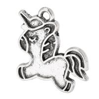 Zinc Alloy Pendants Unicorn antique silver color plated Unisex nickel lead & cadmium free Approx 2mm Sold By KG