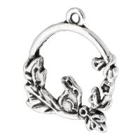 Zinc Alloy Pendants antique silver color plated DIY & hollow nickel lead & cadmium free Approx 2mm Sold By KG
