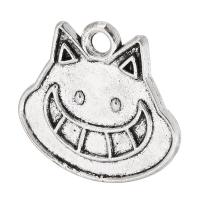 Tibetan Style Pendants, antique silver color plated, Unisex, nickel, lead & cadmium free, 19x18x1mm, Hole:Approx 2mm, Sold By KG