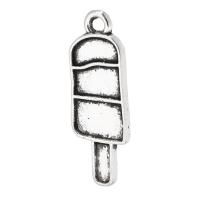Tibetan Style Pendants, Ice Cream, antique silver color plated, Unisex, nickel, lead & cadmium free, 9x24x1mm, Hole:Approx 2mm, Sold By KG