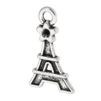 Zinc Alloy Pendants Eiffel Tower antique silver color plated DIY nickel lead & cadmium free Approx 2mm Sold By KG