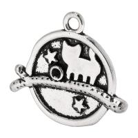 Zinc Alloy Pendant Cabochon Setting antique silver color plated DIY nickel lead & cadmium free Approx 2mm Sold By KG