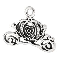 Tibetan Style Animal Pendants, antique silver color plated, Unisex, nickel, lead & cadmium free, 24x18x1.50mm, Hole:Approx 2mm, Sold By KG