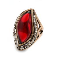 Resin Finger Ring, Tibetan Style, with Resin, plated, fashion jewelry & different size for choice & for woman & with rhinestone, nickel, lead & cadmium free, 33.50mm, Sold By PC