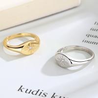 Brass Finger Ring Cupronickel plated & for woman & with rhinestone nickel lead & cadmium free Sold By PC