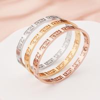 Stainless Steel Bangle, 304 Stainless Steel, fashion jewelry & for woman, more colors for choice, 5mm, Inner Diameter:Approx 60mm, Sold By PC