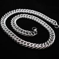 304 Stainless Steel Necklace, polished, fashion jewelry & for man, original color, 14x7mm, Sold Per Approx 23.82 Inch Strand