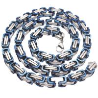 304 rostfritt stål Halsband, mode smycken & olika stilar för val & för människan, 8mm, Såld Per Ca 24.02 inch, Ca 9.06 inch Strand