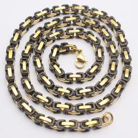 304 Stainless Steel Necklace polished fashion jewelry & for man 5mm Sold Per Approx 24.02 Inch Approx 8.66 Inch Strand
