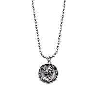 Necklaces Silver Sterling, 925 Sterling Silver, jewelry faisin & unisex, 17.60x17.60mm, Fad Thart 19.68 Inse, Díolta De réir PC