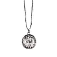 Серебряное ожерелье, 925 пробы, ювелирные изделия моды & Мужская, 17.20x17.20mm, длина:Приблизительно 19.68 дюймовый, продается PC