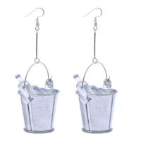 Zinc Alloy Drop Earrings Resin with Zinc Alloy & for woman Sold By Pair