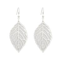 Tibetan Style Drop Earring, Leaf, plated, fashion jewelry & for woman, more colors for choice, Sold By Pair