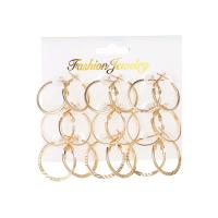 Zinc Alloy Earring Set plated nine pieces & for woman Sold By Set