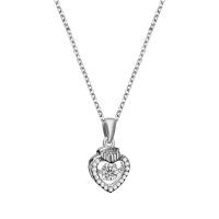 Cubic Zircon Micro Pave 925 Sterling Silver Necklace, plated, micro pave cubic zirconia & for woman, more colors for choice, 9.50x17mm, Length:Approx 17.7 Inch, Sold By PC