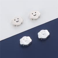 925 Sterling Silver Spacer Bead Cloud DIY & double-sided Approx 1.5mm Sold By PC