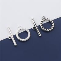 925 Sterling Silver Toggle Clasp, DIY, more colors for choice, 13.6mm, 19.8mm, Hole:Approx 1.5mm, Sold By Set