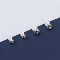 925 Sterling Silver Beads irregular DIY silver color Sold By PC