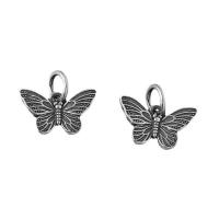 925 Sterling Silver Pendant, Butterfly, imitation Thailand Silver, silver color, 14.50x9x2.90mm, Hole:Approx 4.4mm, Sold By PC