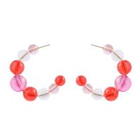 Resin Earring Zinc Alloy with Resin fashion jewelry & for woman nickel lead & cadmium free Sold By Pair