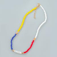 Resin Necklace, Tibetan Style, with Resin & Plastic Pearl, with 2.2inch extender chain, fashion jewelry & for woman, nickel, lead & cadmium free, Length:Approx 15.86 Inch, Sold By PC