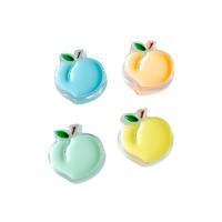 Hair Accessories DIY Findings, Resin, Peach, enamel, more colors for choice, 22x22x9mm, Approx 100PCs/Bag, Sold By Bag