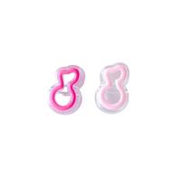 Hair Accessories DIY Findings, Resin, Music Note, enamel, more colors for choice, 21x14x9mm, 100PCs/Bag, Sold By Bag