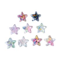 Resin Hair Accessories DIY Findings, Star, more colors for choice, 24x24.50x8mm, Approx 100PCs/Bag, Sold By Bag