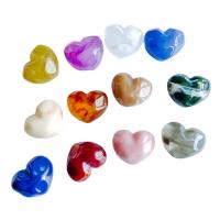 Fashion Resin Cabochons, Heart, DIY, more colors for choice, 21.50x18x18mm, Approx 100PCs/Bag, Sold By Bag