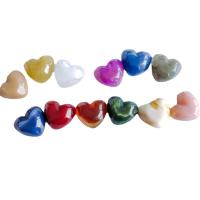 Fashion Resin Cabochons, Heart, DIY, more colors for choice, 17x19x7mm, Approx 100PCs/Bag, Sold By Bag