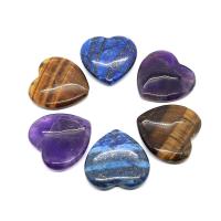 Modna ozdoba, Kamień naturalny, Serce, DIY & do wyboru różne materiały & bez otworu, dostępnych więcej kolorów, 40mm, sprzedane przez PC