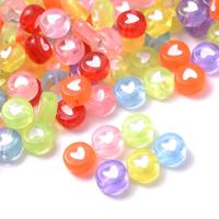 Perles acrylique alphabet, DIY, plus de couleurs à choisir, 4x7mm, Environ 100PC/sac, Vendu par sac