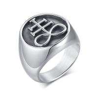 Палец кольцо из нержавеющей стали, Нержавеющая сталь 304, ювелирные изделия моды & разный размер для выбора & Мужский, 19mm, продается PC