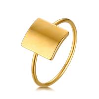 Stainless Steel Finger Ring 304 Stainless Steel fashion jewelry & for woman golden 9*10mm 1.5mm Sold By PC