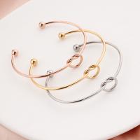 304 Stainless Steel Cuff Bangle, fashion jewelry & for woman, more colors for choice, 2mm,63mm, Sold By PC