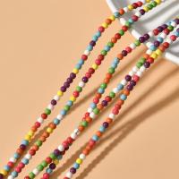 Synthetische Türkis Perle, DIY & verschiedene Größen vorhanden, gemischte Farben, verkauft von Strang