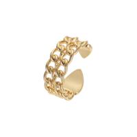 Brass Cuff Finger Ring, gold color plated, Adjustable & different styles for choice & for woman, Sold By PC