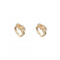 cobre Cuff Ring Finger, cromado de cor dourada, Ajustável & Vario tipos a sua escolha & para mulher, 12x11mm, vendido por PC
