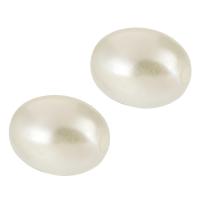 Perle acrylique, ovale, DIY, blanc, 14x11x11mm, Trou:Environ 2mm, Environ 520PC/sac, Vendu par sac