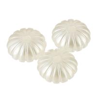 Grânulos de jóias de acrílico, acrilico, DIY, branco, 14x14x8mm, Buraco:Aprox 2.5mm, Aprox 570PCs/Bag, vendido por Bag