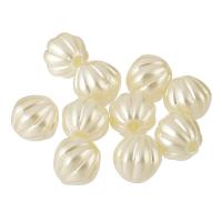 Perle acrylique, DIY, blanc, 7x7x7mm, Trou:Environ 1mm, Vendu par sac