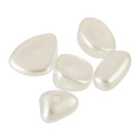 Grânulos de jóias de acrílico, acrilico, DIY & tamanho diferente para a escolha, branco, Buraco:Aprox 1mm, Aprox 1200PCs/Bag, vendido por Bag